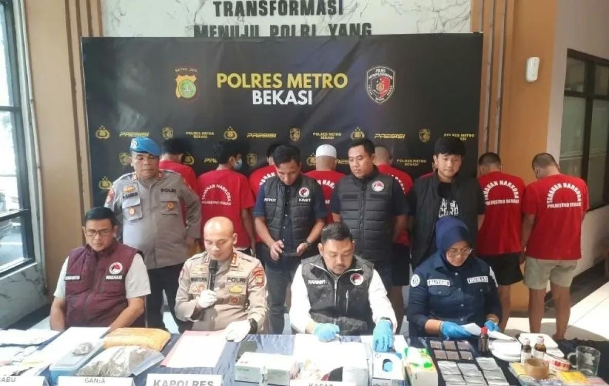 Selamatkan 8.750 Jiwa, Polres Metro Bekasi Ungkap Peredaran Narkoba Senilai Ratusan Juta