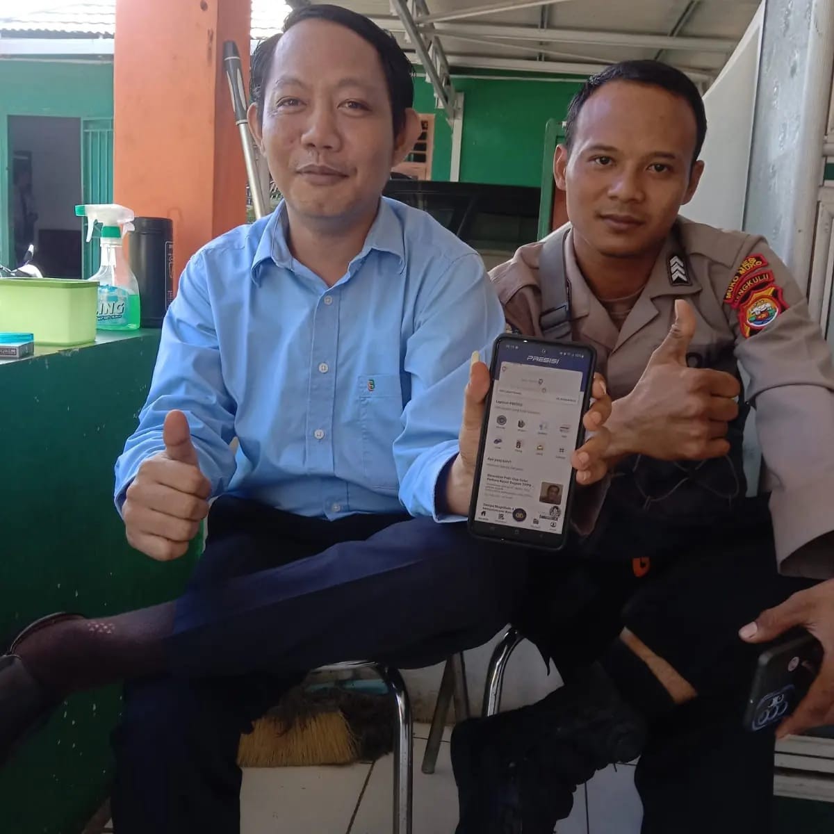 Polsek Penarik Raya Sambang Warga Sosialisasi Aplikasi Polri Super App
