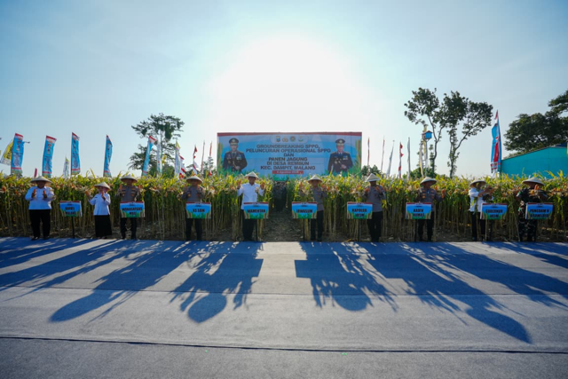 Panen Raya Jagung di Malang, Wujud Nyata Komitmen Polri
