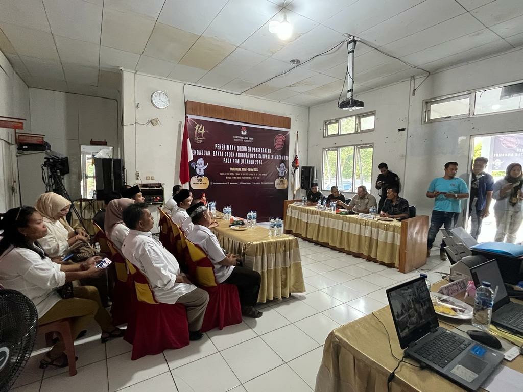 Monitoring Pengajuan Pendaftaran Calon Anggota DPRD Mukomuko Pada Pemilu Tahun 2024