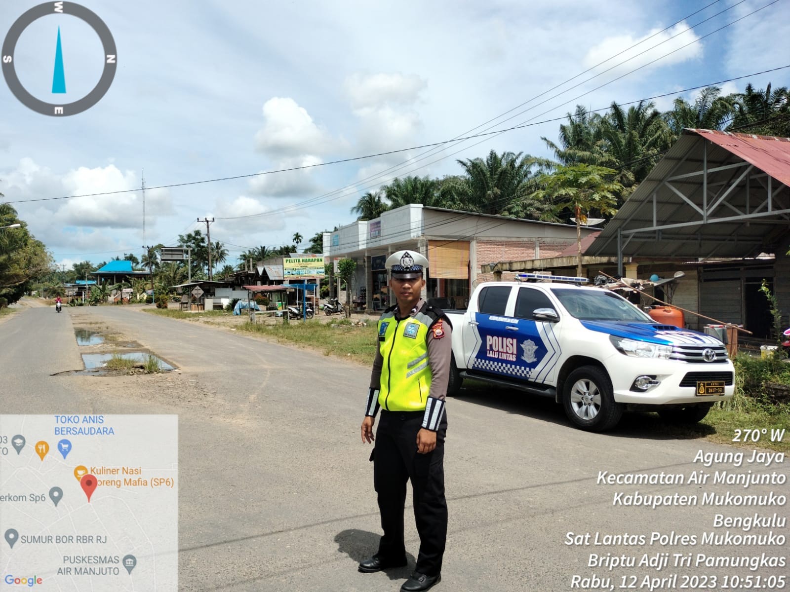 Satuan Lalulintas Polres Mukomuko Patroli daerah rawan kecelakaan dan rawan pelanggaran Lalulintas