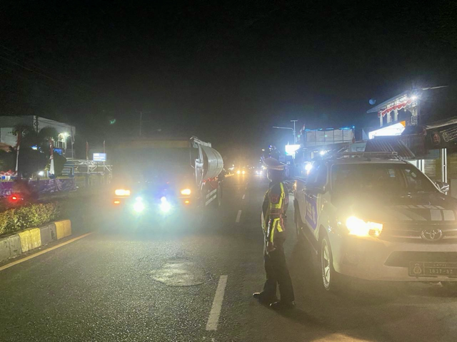 Jelang pilkada serentak 2024 Satlantas rutin laksanakan patroli malam
