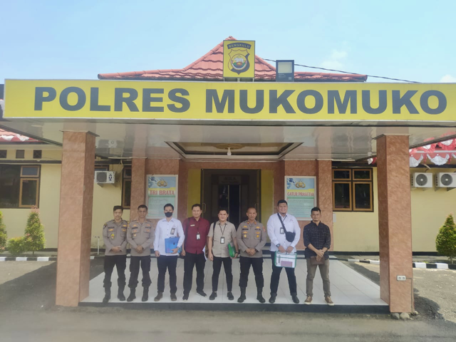 Polres Mukomuko Terima  Kunjungan Ombudsman dalam Penilaian Pelayanan Publik