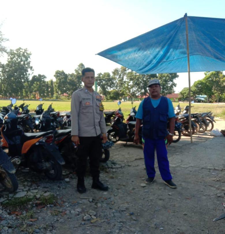 Rawan kriminalitas Pak Bhabin Sambang parkiran Pasar
