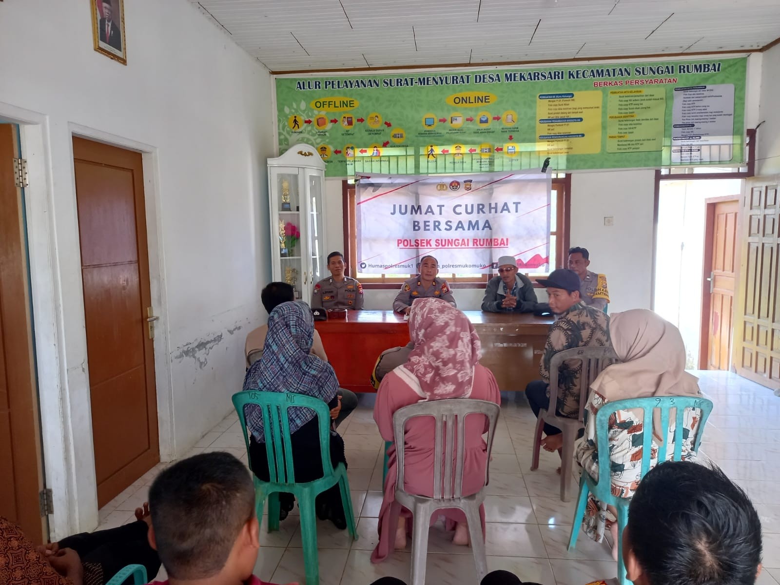 Polsek Sungai Rumbai melaksanakan kegiatan Jumat